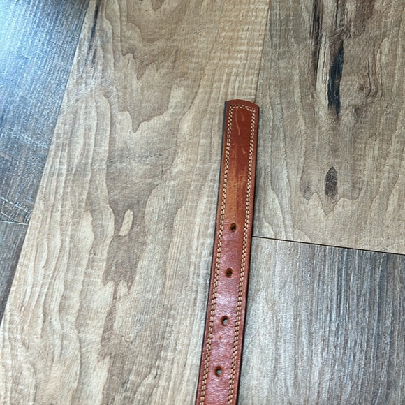 Leegin Men’s Leather Belt 32 with solid brass buckle brown - Picture 16 of 16